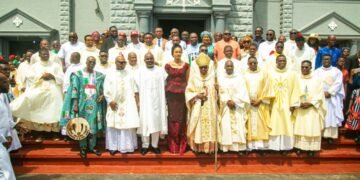 Excitement as APCGovernorship Candidate Prince Nicholas Ukachukwu, Running Mate Sen. Ekwunife, Others Attend Thanksgiving Mass at Basilica Onitsha over Victory at Primary Election