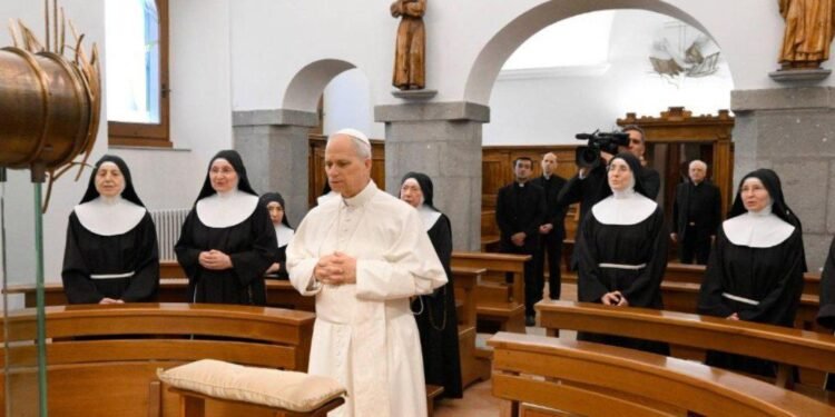 Pope Leo XIV Visits Poor Clare Nuns Who Pray for Him Daily