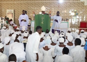 Bishop of Katsina Diocese Makes First Pastoral Visit to Gidan Mai Kambu, Confirms 134 and Reopens School