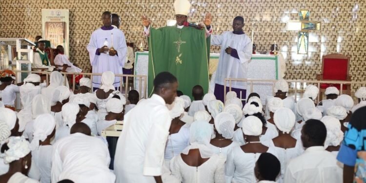 Bishop of Katsina Diocese Makes First Pastoral Visit to Gidan Mai Kambu, Confirms 134 and Reopens School