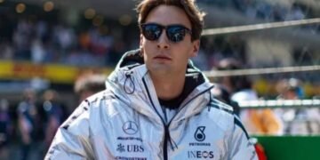 George Russell demands the F1 track is changed as the Brit left fuming by Max Verstappen