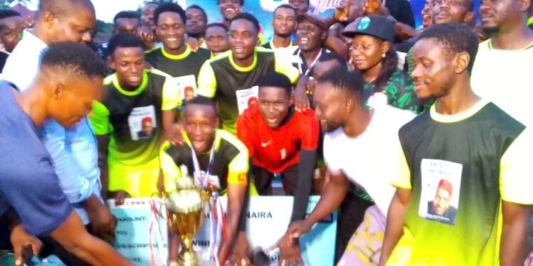 Federal legislator Uche Okonkwo attracts mini sports stadium as his sponsored football competition 2025 edition ends