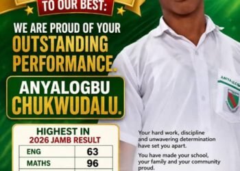 Record-Breaking Excellence at St. Charles College Onitsha as Student Tops 2026 JAMB with 342