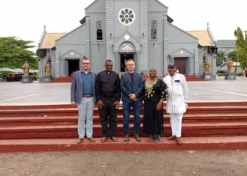 Polish Ambassador,COOU VC,others on pilgrimage at Basilica of the Most Holy Trinity,Onitsha