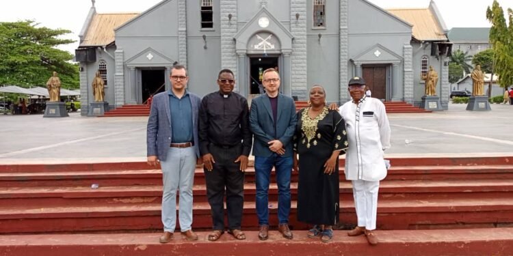 Polish Ambassador,COOU VC,others on pilgrimage at Basilica of the Most Holy Trinity,Onitsha