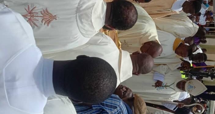 We cannot but cry; Bishop Daboh admits as he buries Chancellor, two other priests within four months